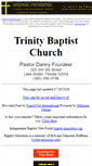 Mobile Screenshot of lake-butler.trinity-baptist-church.us